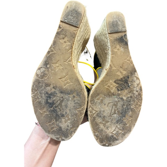 Louis Vuitton LV Monogram Canvas Espadrilles - Black Sandals - Picture 7 of 7